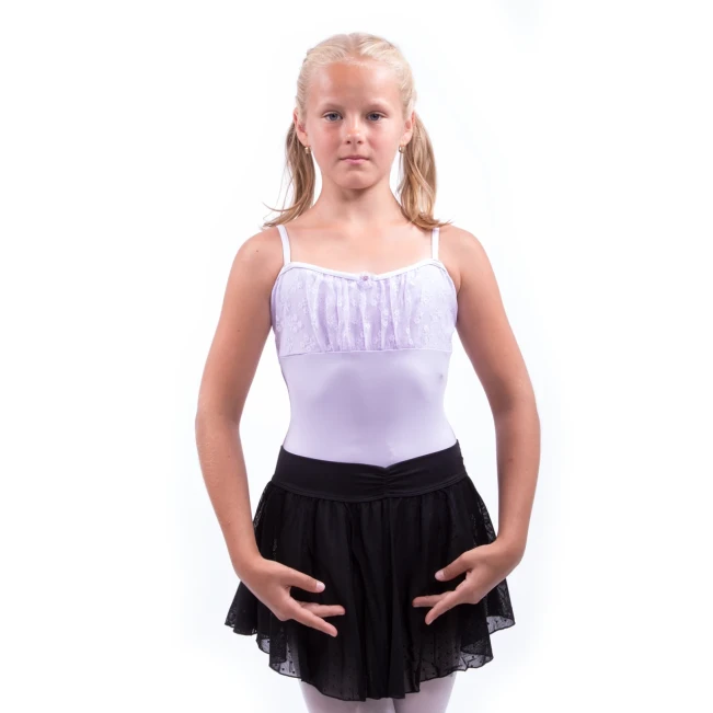 Capezio Daisy Cami Leotard, Tanztrikot mit dünnen Trägern und Spitze Capezio Daisy Cami Leotard, Tanztrikot mit dünnen Trägern und Spitze