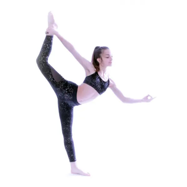 Capezio Damask Cross Back Top, Mädchen-Sport-BH