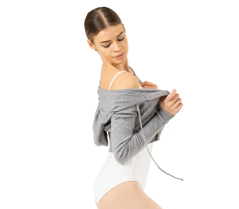 Bloch-Cardigan, Oberteil zum Aufwärmen - Grau Bloch