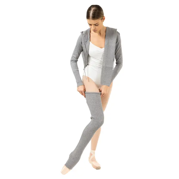 Bloch Cropped Knit Full Zip Hoodie, Damen-Kapuzenpullover