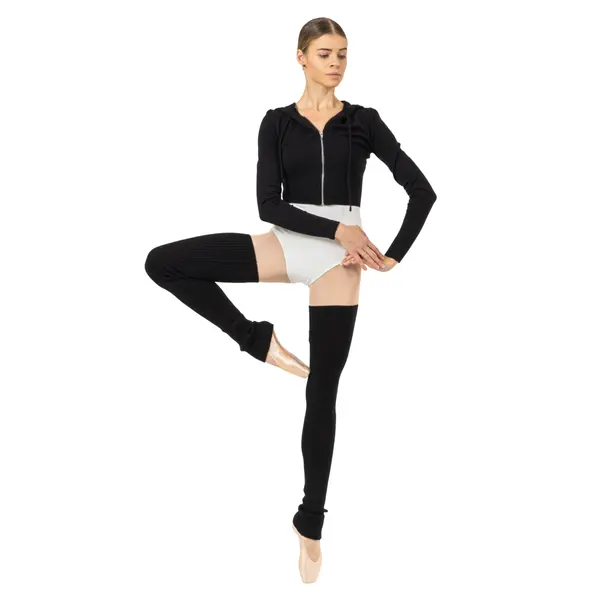 Bloch Cropped Knit Full Zip Hoodie, Damen-Kapuzenpullover