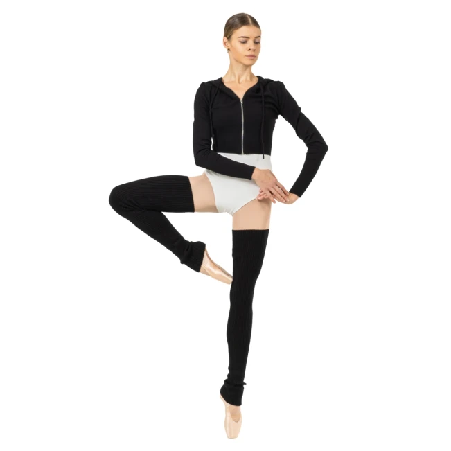 Bloch Cropped Knit Full Zip Hoodie, Damenhoodie mit Kapuze Bloch Cropped Knit Full Zip Hoodie, Damenhoodie mit Kapuze