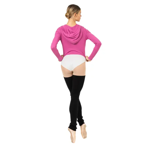 Bloch Cropped Knit Full Zip Hoodie, Damen-Kapuzenpullover