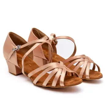 Dancee Betty, Damen-Latein-Tanzschuhe - Flesh satin WJ