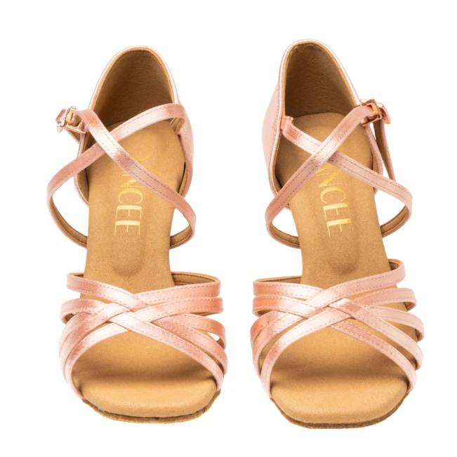 Dancee Dia, Damen-Lateinschuhe - Flesh satin WJ Dancee Dia, Damen-Lateinschuhe - Flesh satin WJ