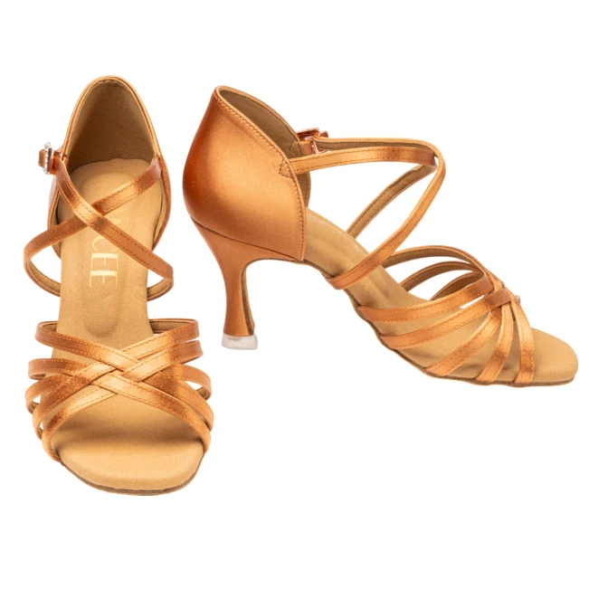 Dancee Dia, Damen-Lateinschuhe Dancee Dia, Damen-Lateinschuhe - Hautfarbe - dark tan