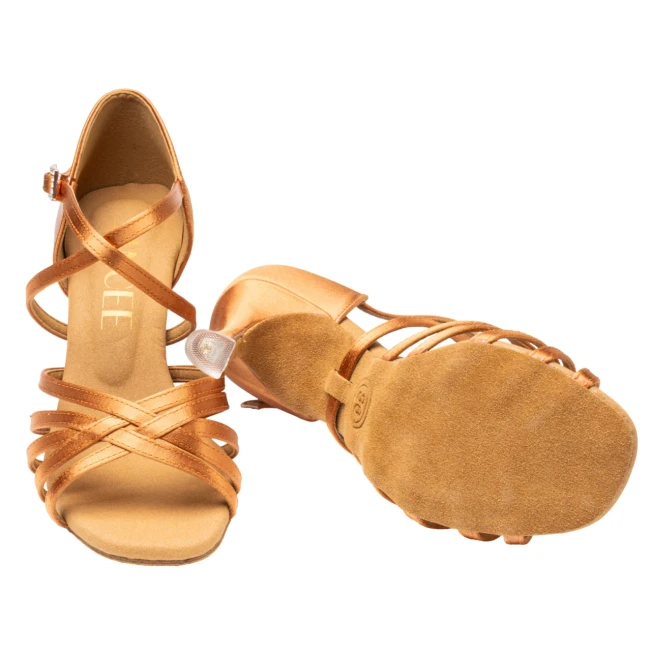 Dancee Dia, Damen-Lateinschuhe - Hautfarbe - dark tan Dancee Dia, Damen-Lateinschuhe - Hautfarbe - dark tan