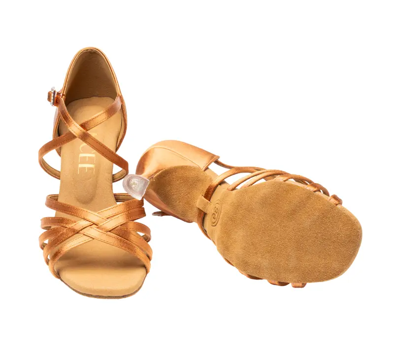Dancee Dia, Damen-Lateinschuhe - Hautfarbe - dark tan