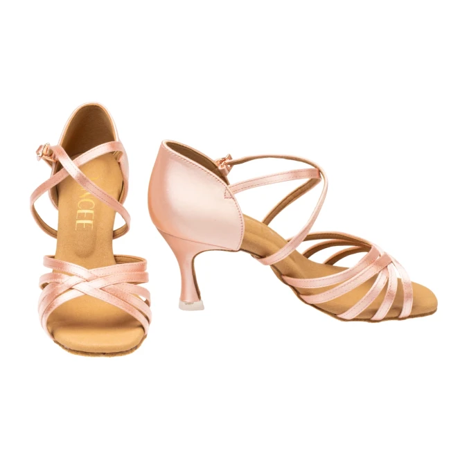 Dancee Dia, Damen-Lateinschuhe Dancee Dia, Damen-Lateinschuhe - Flesh satin WJ