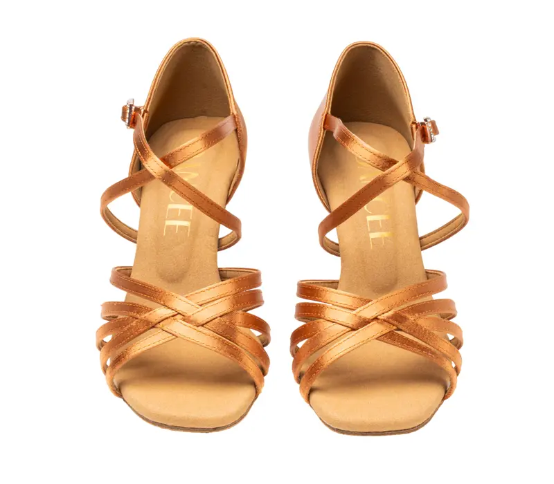 Dancee Dia, Damen-Lateinschuhe - Hautfarbe - dark tan