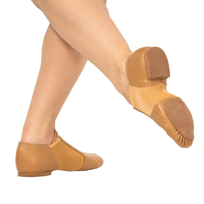 Dancee jazz slip on, Jazzschuhe für Frauen - Hautfarbe - tan