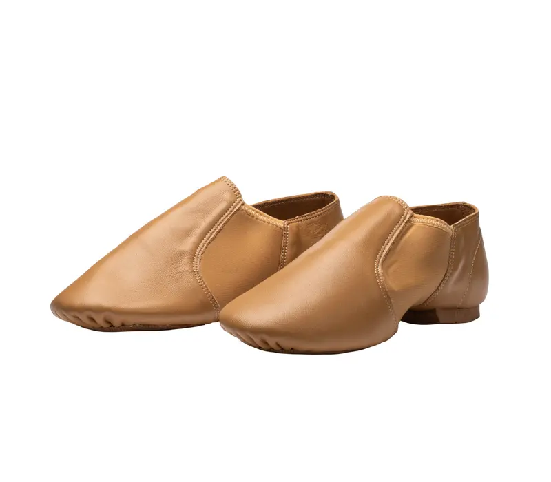 Dancee jazz slip on, Jazzschuhe für Herren - Hautfarbe - tan