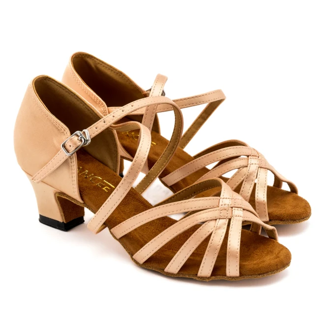 Dancee Lily, Damen-Lateinschuhe Dancee Lily, Damen-Lateinschuhe - Flesh satin WJ