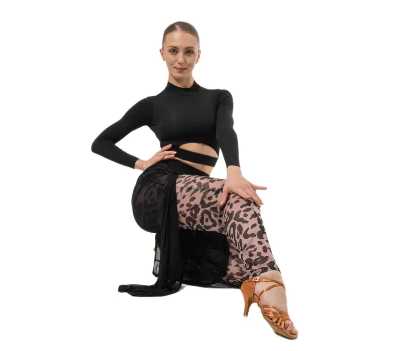 Dancee Nataly Ballroom, Damen-Tanzhosen - Leopard