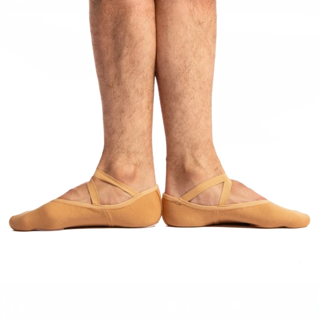 Dancee Pro Stretch, Elastische Herren-Ballettschläppchen Dancee Pro Stretch, Elastische Herren-Ballettschläppchen - Hautfarbe - tan