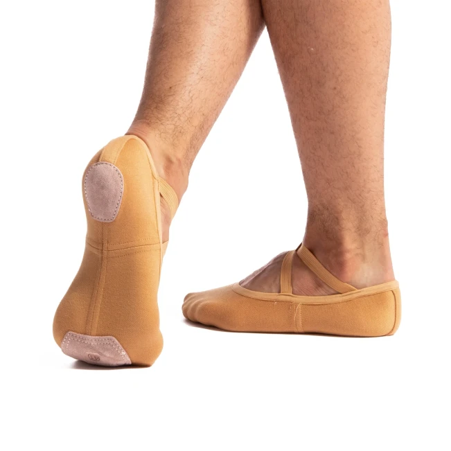 Dancee Pro Stretch, Elastische Herren-Ballettschläppchen - Hautfarbe - tan Dancee Pro Stretch, Elastische Herren-Ballettschläppchen - Hautfarbe - tan