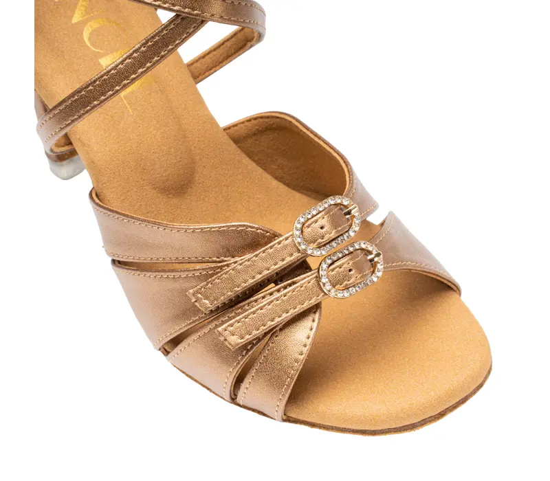 Dancee Stella Pro, Damen-Lateinschuhe - Bronze leather Dancee