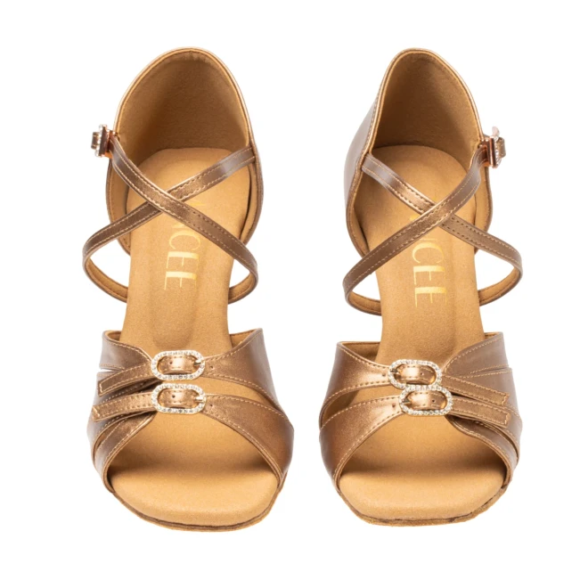 Dancee Stella Pro, Damen-Lateinschuhe - Bronze leather Dancee Dancee Stella Pro, Damen-Lateinschuhe - Bronze leather Dancee