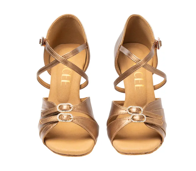 Dancee Stella Pro, Damen-Lateinschuhe - Bronze leather Dancee