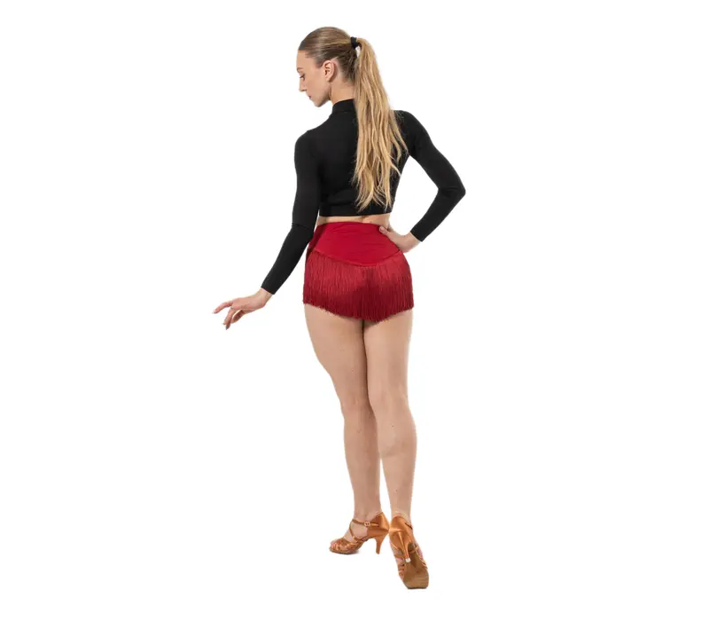 Dancee Wendy, Damen-Shorts mit Fransen - Rot - red