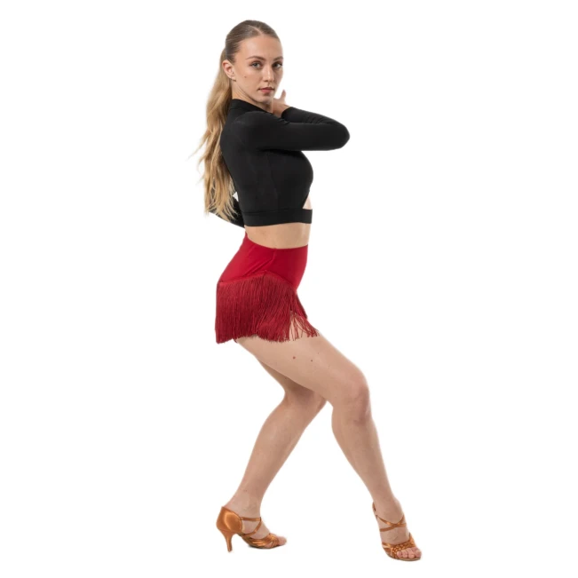 Dancee Wendy, Damen-Shorts mit Fransen - Rot - red