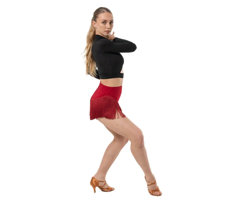 Dancee Wendy, Damen-Shorts mit Fransen - Rot - red