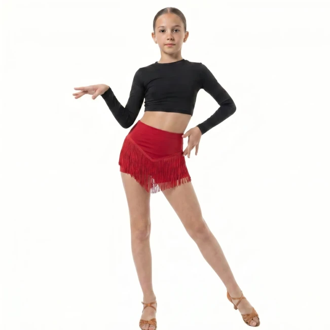 Dancee Wendy, Mädchen-Shorts mit Fransen Dancee Wendy, Mädchen-Shorts mit Fransen - Rot - red