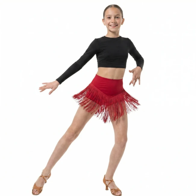 Dancee Wendy, Mädchen-Shorts mit Fransen Dancee Wendy, Mädchen-Shorts mit Fransen - Rot - red