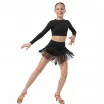 Dancee Wendy, Mädchen-Shorts mit Fransen - Schwarz Dancee Wendy, Mädchen-Shorts mit Fransen - Schwarz