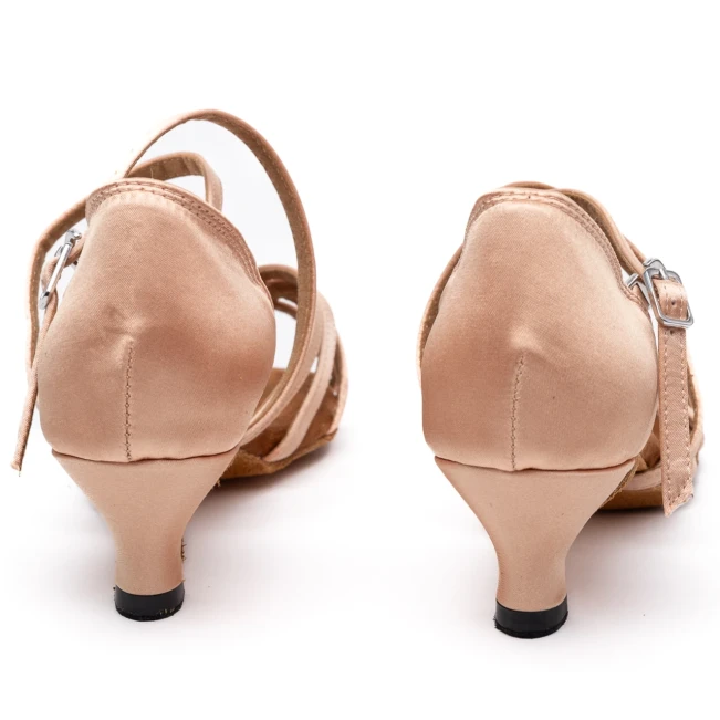 Dancee Zara, Latein-Tanzschuhe für Damen - Flesh satin WJ Dancee Zara, Latein-Tanzschuhe für Damen - Flesh satin WJ