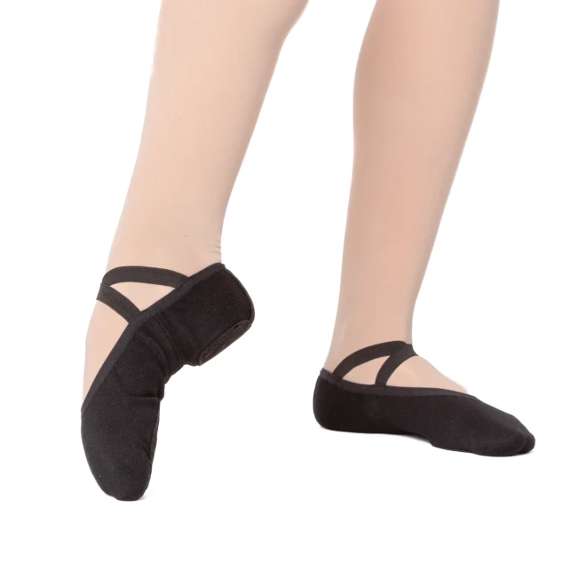 Dancee Pro Stretch, Elastische Damen-Ballettschläppchen Dancee Pro Stretch, Elastische Damen-Ballettschläppchen - Schwarz
