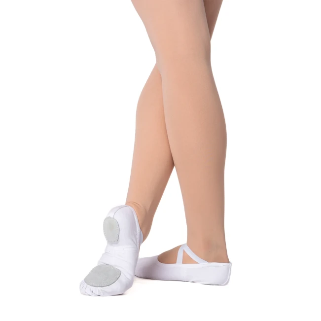 Dancee Pro Stretch, Elastische Damen-Ballettschläppchen - Weiss Dancee Pro Stretch, Elastische Damen-Ballettschläppchen - Weiss