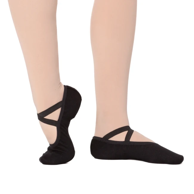 Dancee Pro Stretch, Elastische Damen-Ballettschläppchen Dancee Pro Stretch, Elastische Damen-Ballettschläppchen - Schwarz