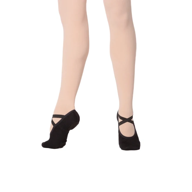 Dancee Pro Stretch, Elastische Damen-Ballettschläppchen - Schwarz Dancee Pro Stretch, Elastische Damen-Ballettschläppchen - Schwarz