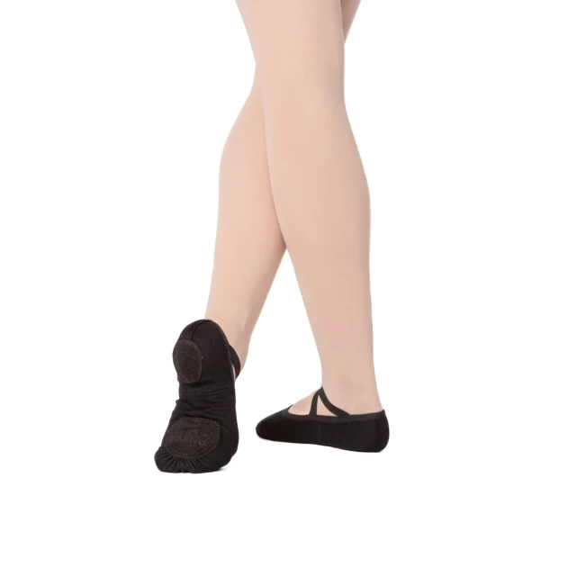 Dancee Pro Stretch, Elastische Damen-Ballettschläppchen Dancee Pro Stretch, Elastische Damen-Ballettschläppchen - Schwarz