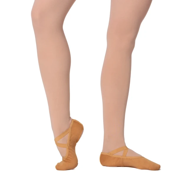 Dancee Pro Stretch, Elastische Damen-Ballettschläppchen - Hautfarbe - tan Dancee Pro Stretch, Elastische Damen-Ballettschläppchen - Hautfarbe - tan