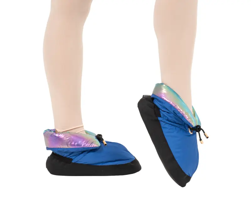 Capezio Mini Glam Warmup Booties, Aufwärmschuhe - Metallic Rainbow