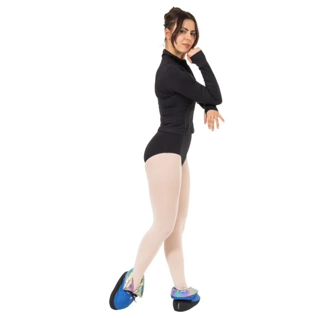 Capezio Mini Glam Warmup Booties, Aufwärmschuhe - Metallic Rainbow