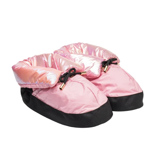 Capezio Mini Glam Warmup-Booties, Aufwärmschuhe Capezio Mini Glam Warmup Booties, Aufwärmschuhe - Metallic Pastellrosa