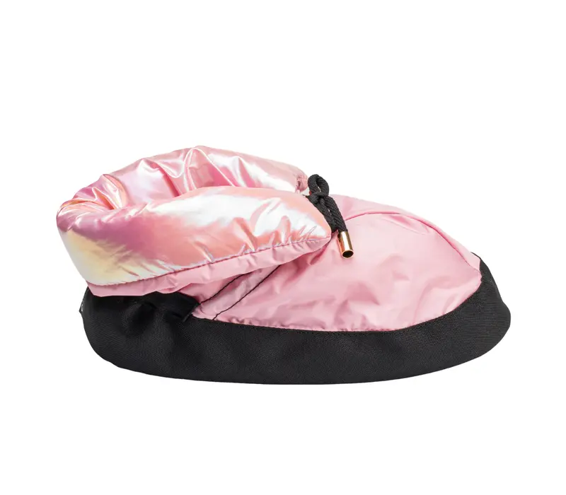 Capezio Ballroom Warmup Booties, Aufwärmschuhe - Metallic Pastellrosa