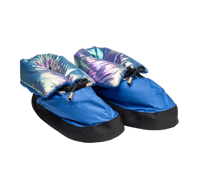 Capezio Mini Glam Warmup Booties, Mädchen-Aufwärmschuhe - Metallic Rainbow