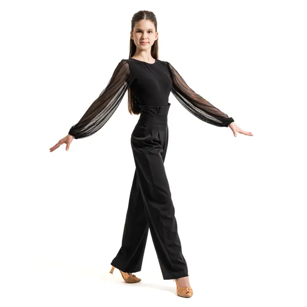 FSD Kamila Mesh, Mädchen-Body mit Mesh-Ärmeln