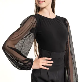 FSD Kamila Mesh, Mädchen-Body mit Mesh-Ärmeln