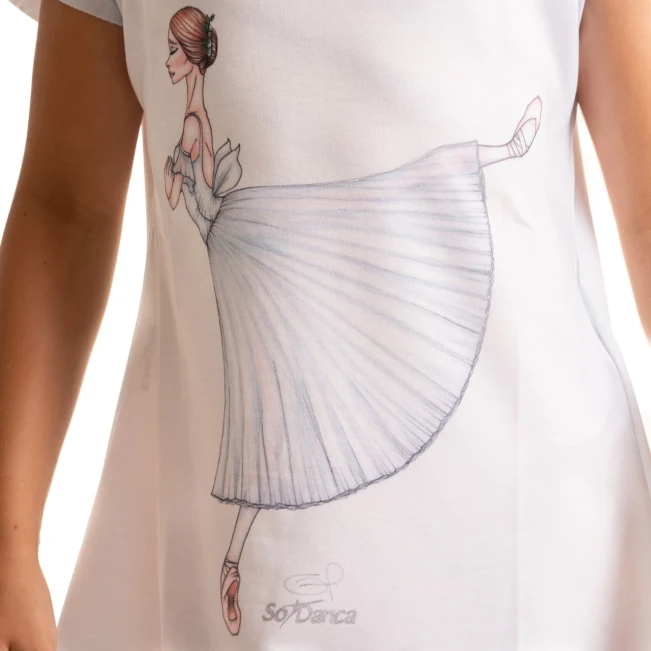 So Danca, Nachthemd für Mädchen mit Ballerina-Motiv
