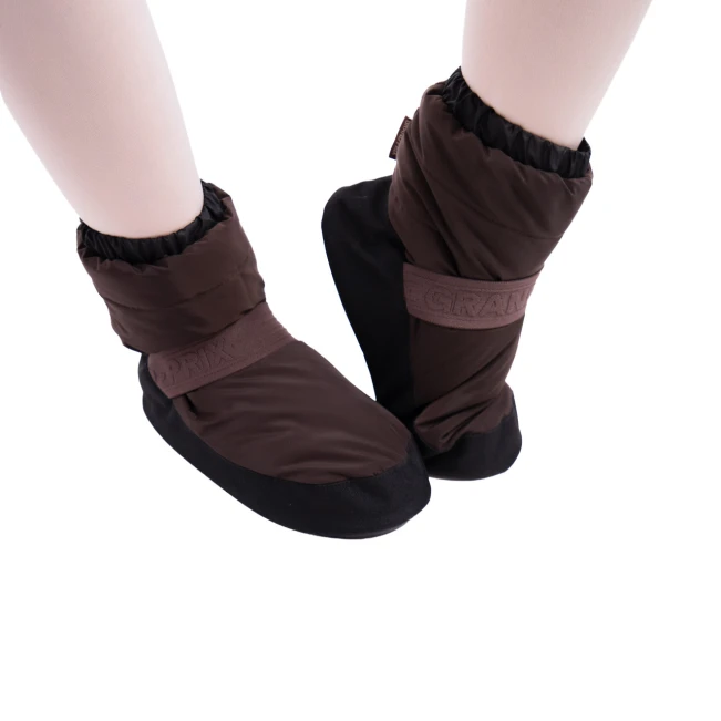 GP Warm up Lesson booties, Tanzschuhe zum Aufwärmen GP Warm up Lesson booties, Tanzschuhe zum Aufwärmen - Kaffeebraun - Mocco GP