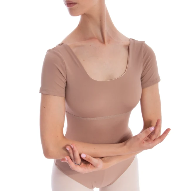 Dansez Vous Felia, Damen-Trikot mit kurzen Ärmeln - Mokka DV