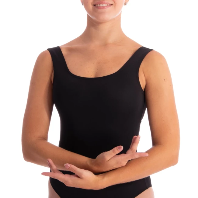 Dansez Vous Lara, Damentrikot mit groben Trägern - Schwarz Dansez Vous Lara, Damentrikot mit groben Trägern - Schwarz