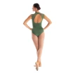 Dansez Vous Olga, Damen-Balletttrikot - Olive