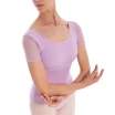Dansez Vous Ophelia, Damen-Tanztrikot mit Netzärmeln - Modrá Denim Blue