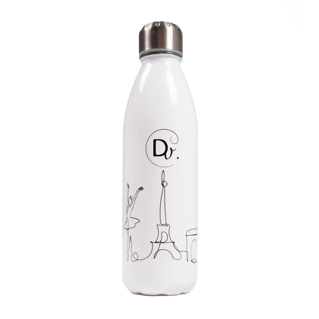 Dansez Vous Trinkflasche für das Training mit Motiven aus Paris und Ballett Dansez Vous Trinkflasche für das Training mit Motiven aus Paris und Ballett
